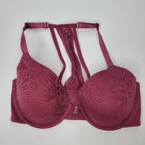 Pink Victoria's Secret racerback push up bra 34DD
